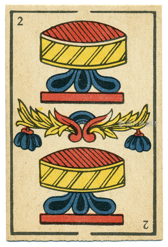 摩洛哥扑克牌baraja, 1890两杯红桃